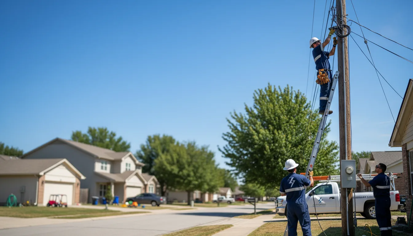 Residential electrician providing installation services in Round Lake Beach, IL